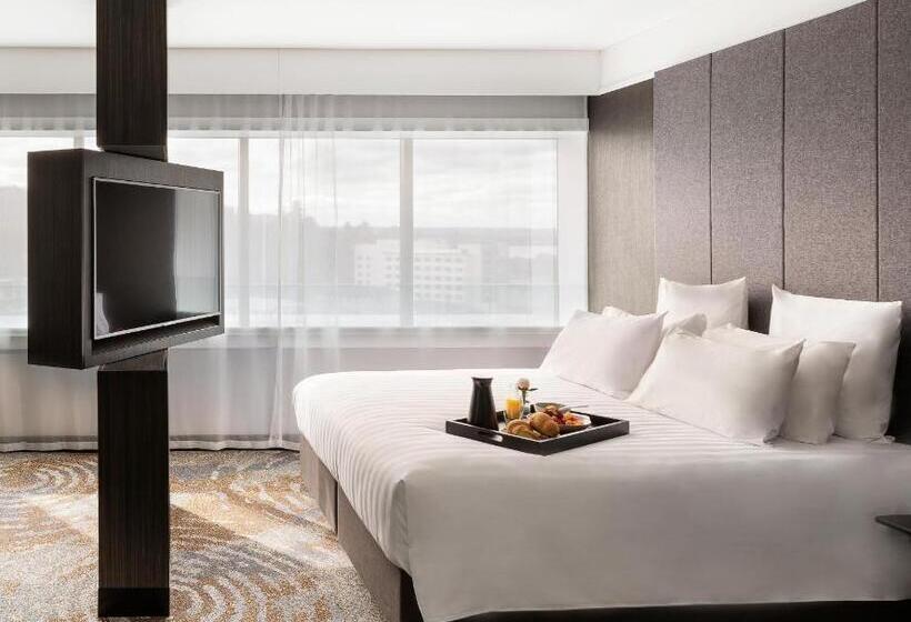 اتاق دلوکس با تخت کینگ و چشم‌انداز شهر, Pullman Rotorua