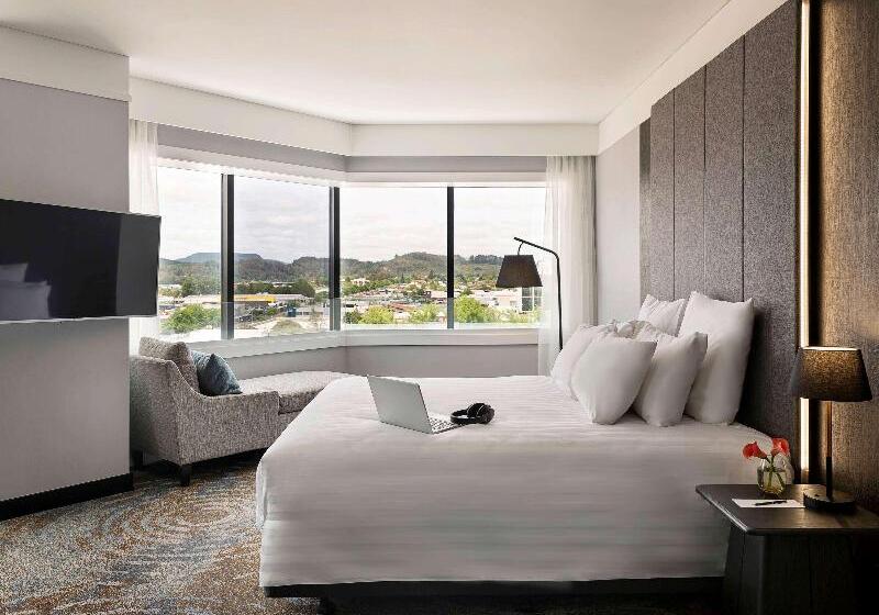 اتاق دلوکس با تخت کینگ و چشم‌انداز شهر, Pullman Rotorua