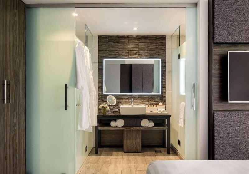 اتاق دلوکس با تخت کینگ و چشم‌انداز شهر, Pullman Rotorua