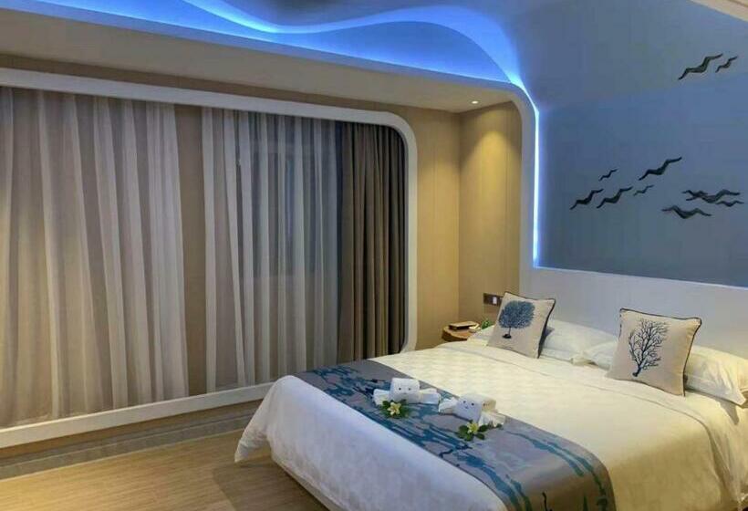 اتاق استاندارد با تخت دو نفره بزرگ, Huangma Holiday Yacht View Sea Resort