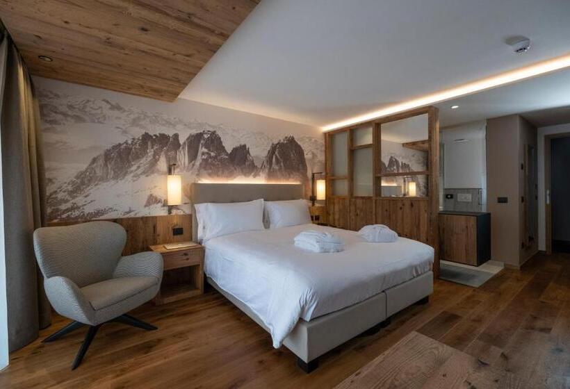 اتاق لوکس با تخت بزرگ, Ciampedie Luxury Alpine Spa