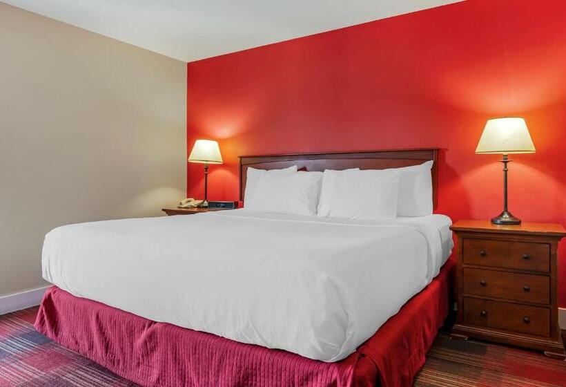 带大床的复式套间, Polynesian Hotel & Suites Wisconsin Dells/lake Delton
