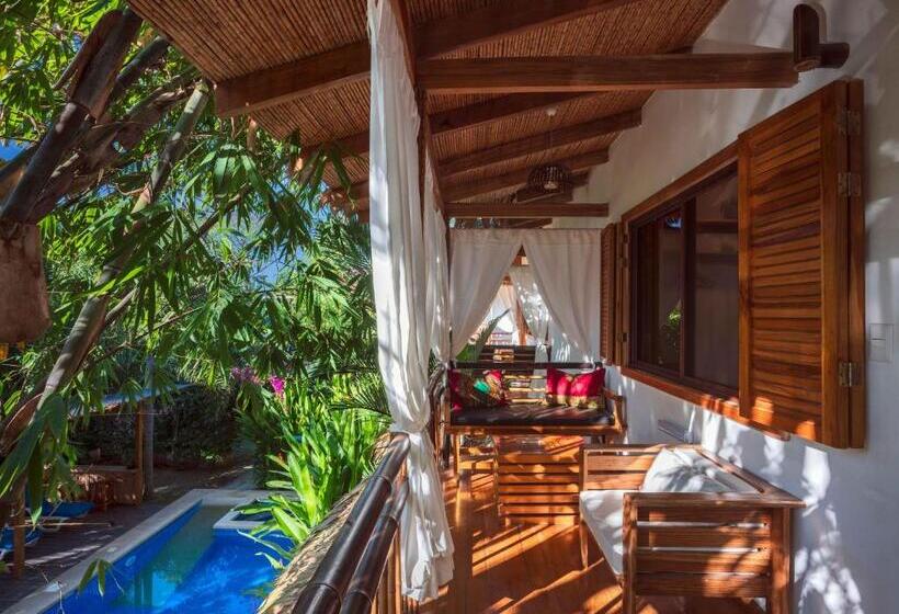 اتاق استاندارد با چشم‌انداز استخر, Black Bamboo B&b