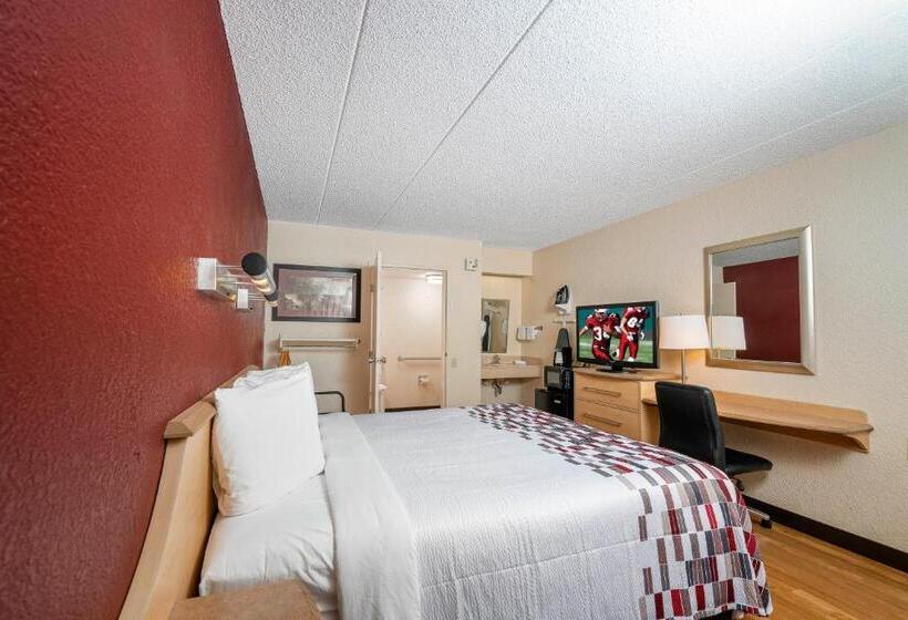 Standard Room King Bed Adapted for people with reduced mobility, Red Roof Inn Detroit Metro Airport  Taylor