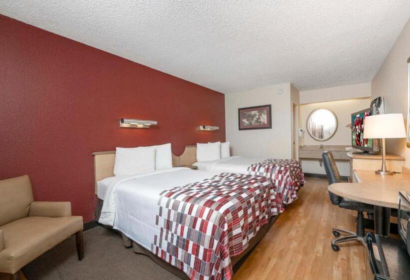 身障者適用キングサイズベッドルーム, Red Roof Inn Detroit Metro Airport  Taylor