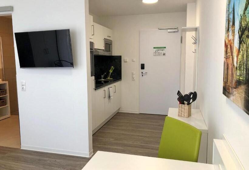 آپارتمان 1 خوابه با تراس, Adapt Apartments Braunschweig