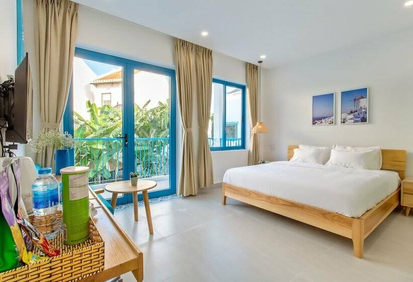اتاق استاندارد با چشم‌انداز استخر, Santorin Hoian Villa