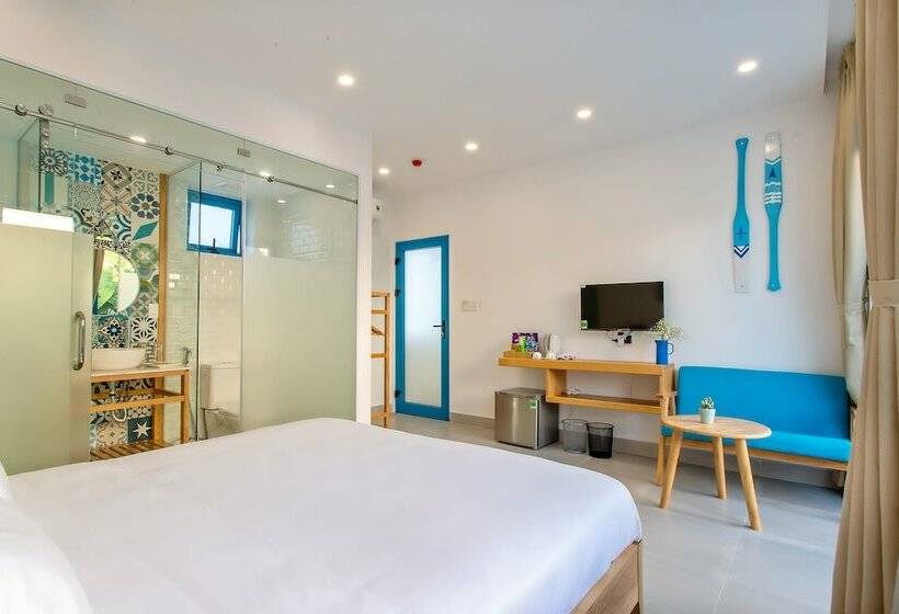 اتاق استاندارد با چشم‌انداز استخر, Santorin Hoian Villa