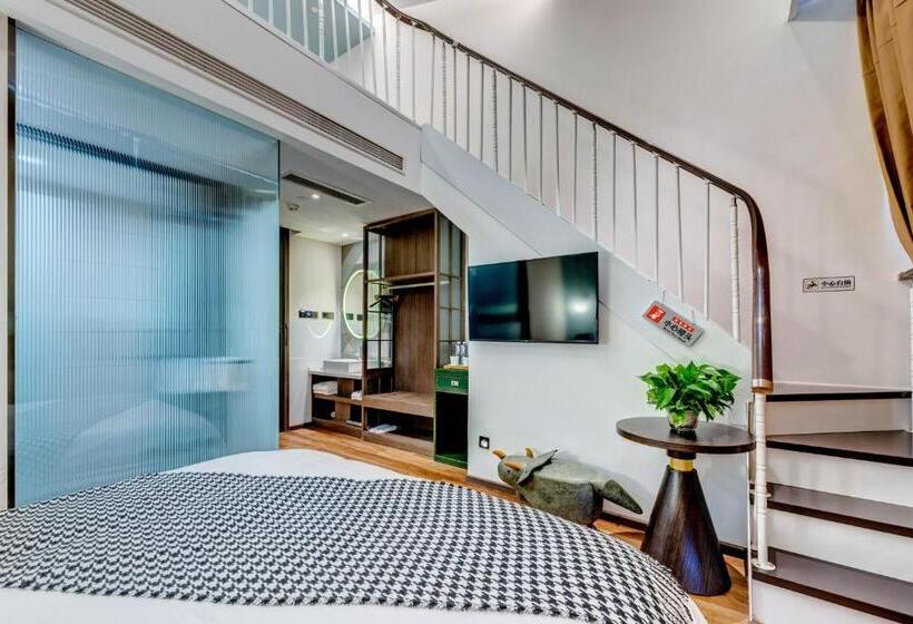 اتاق خانوادگی, Happy Dragon City Culture Hotel Tianjin Draum Tower & Dayuecheng Shopping Mall