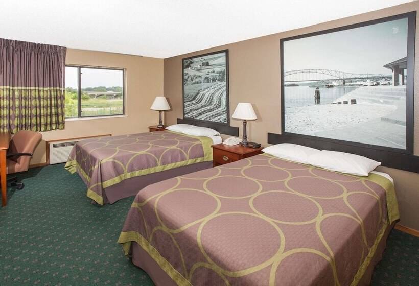 اتاق استاندارد با 2 تخت دوبل, Super 8 By Wyndham Anamosa Ia