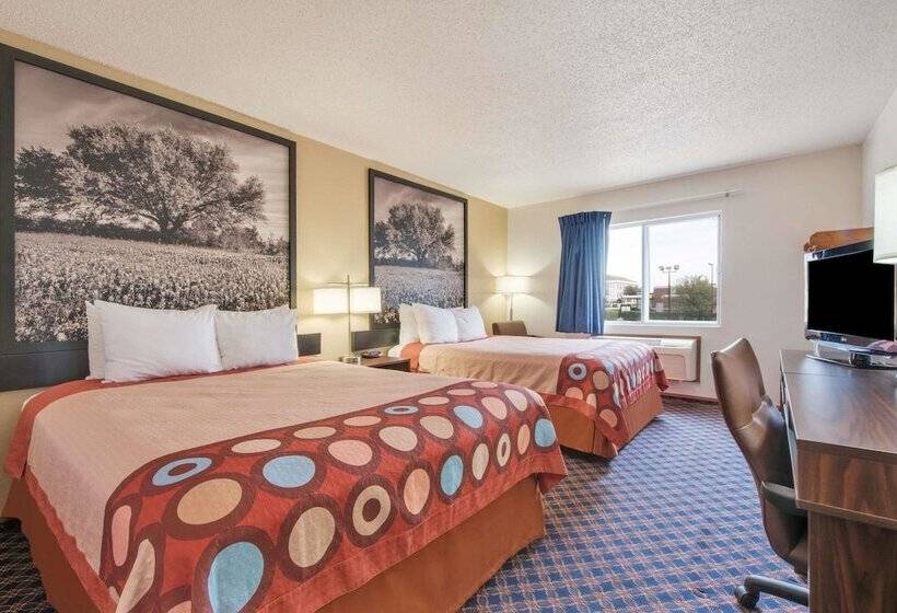 اتاق استاندارد با 2 تخت دوبل, Super 8 By Wyndham College Station