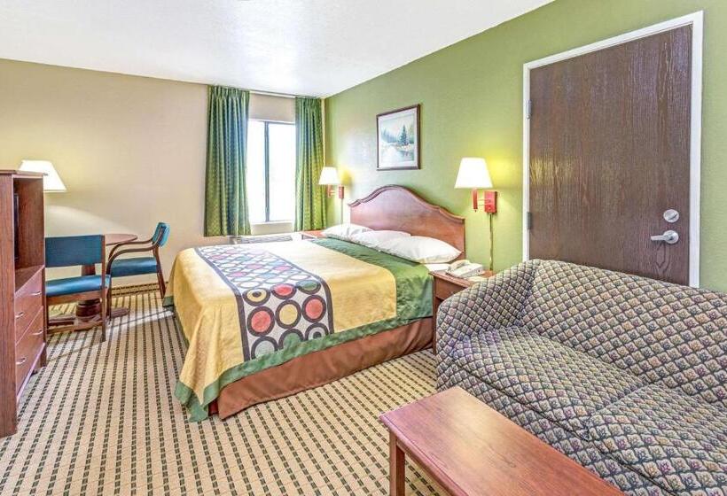 اتاق استاندارد با تخت بزرگ برای معلولان, Super 8 By Wyndham Dawsonville