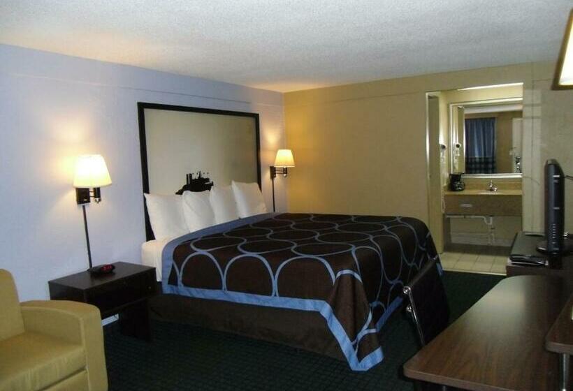 Standard Room King Size Bed, Super 8 By Wyndham Lantana West Palm Beach