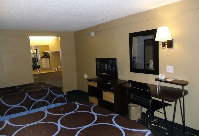اتاق استاندارد با 2 تخت دوبل, Super 8 By Wyndham Lantana West Palm Beach