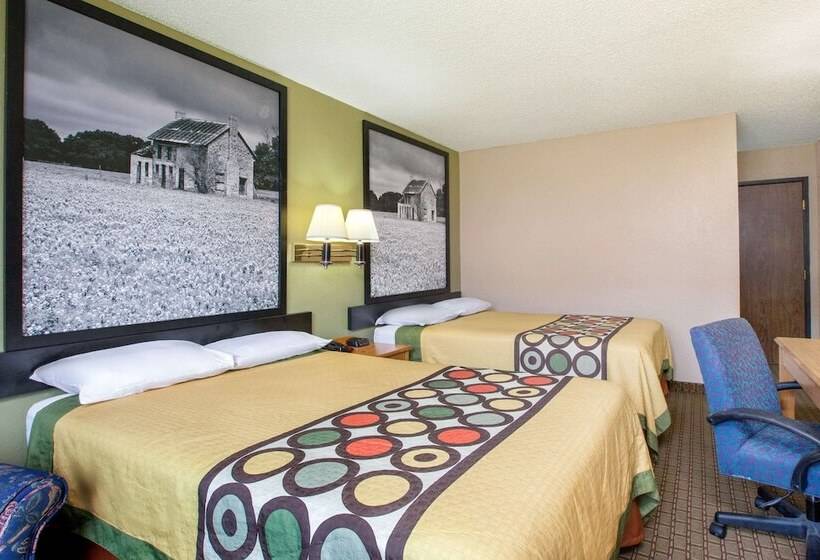 اتاق استاندارد با 2 تخت دوبل, Super 8 By Wyndham Sherman