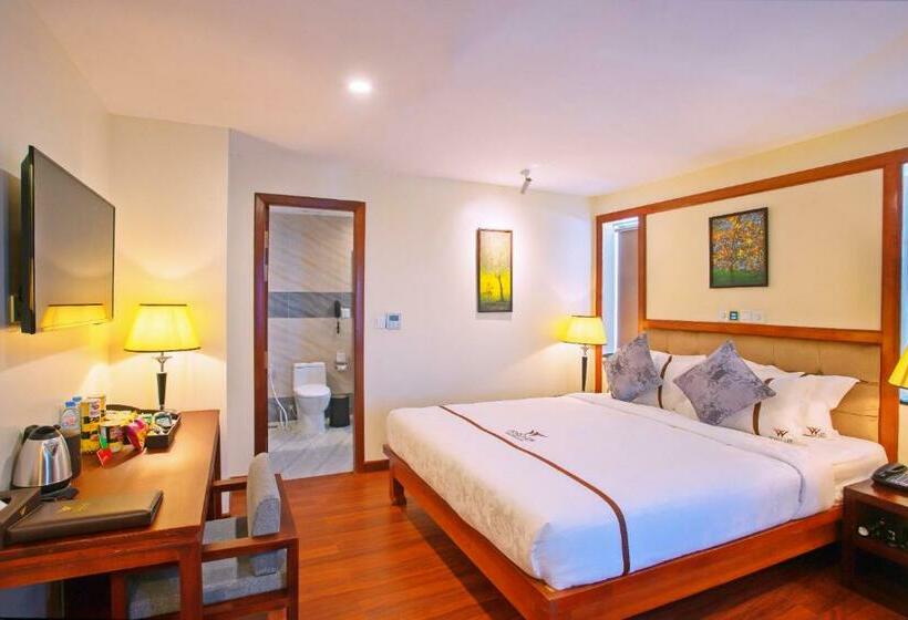 اتاق لوکس با تخت بزرگ, Poulo Wai Hotel & Apartment