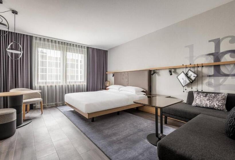 Deluxe Kamer met Kingsize Bed, Frankfurt Airport Marriott