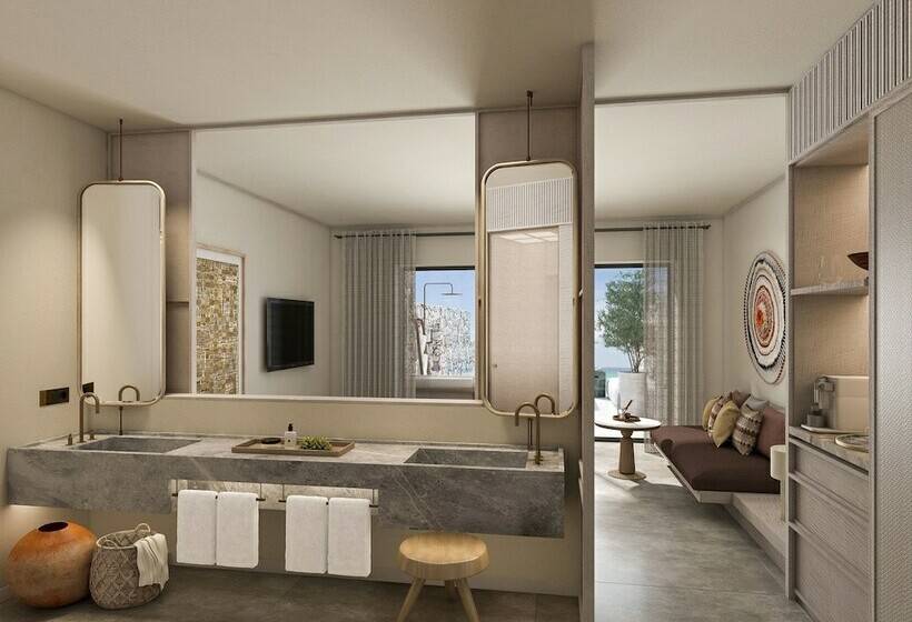 اتاق لوکس با چشم‌انداز دریا, The Royal Senses Resort & Spa Crete, Curio Collection Hilton