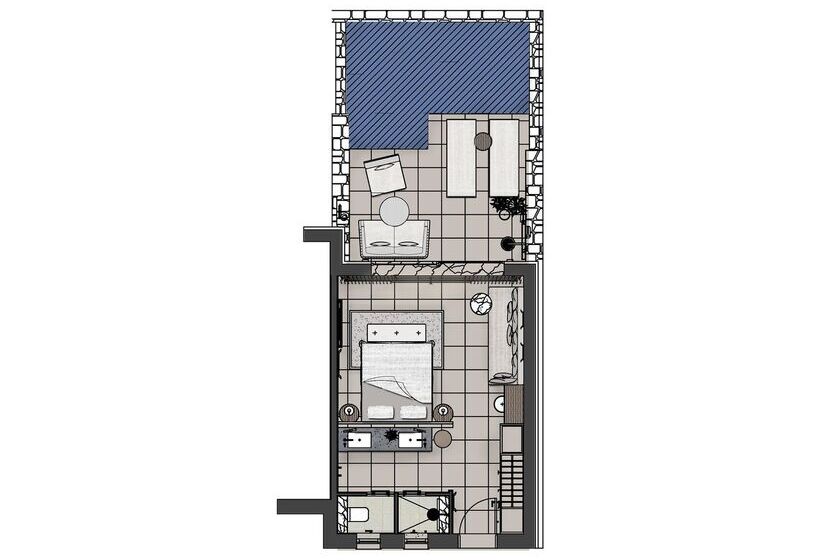 اتاق لوکس با چشم‌انداز دریا, The Royal Senses Resort & Spa Crete, Curio Collection Hilton
