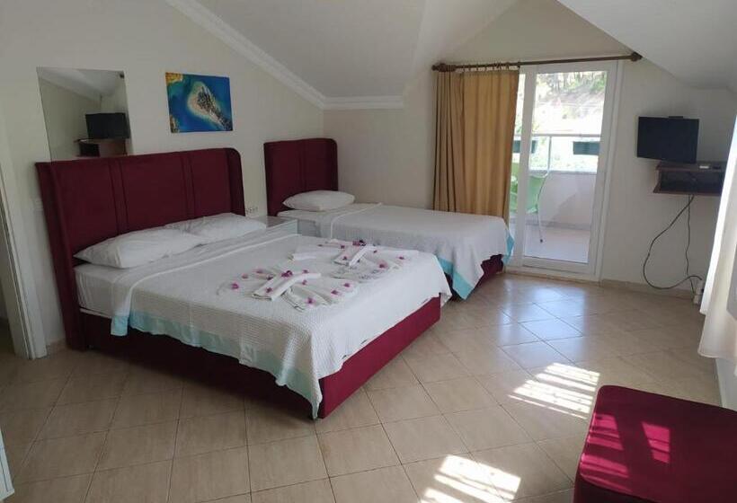 اتاق لوکس خانوادگی, Bucak Apart Hotel Göcek & Beach