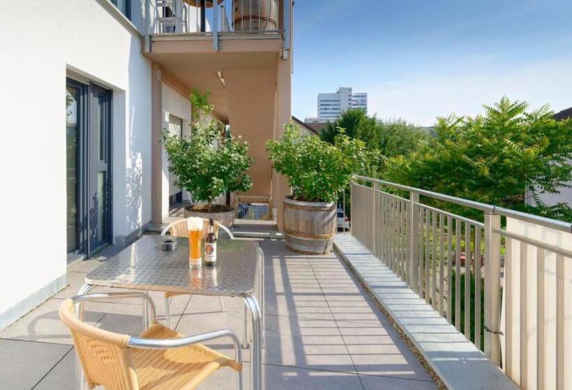 اتاق استاندارد یک تخته با بالکن, Heilbronner Hotel Am Schönen Theater
