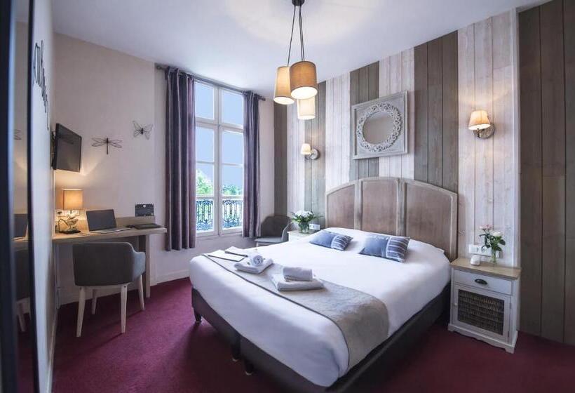 اتاق استاندارد با چشم‌انداز رودخانه, Cristal Hôtel Restaurant   Logis Hotels