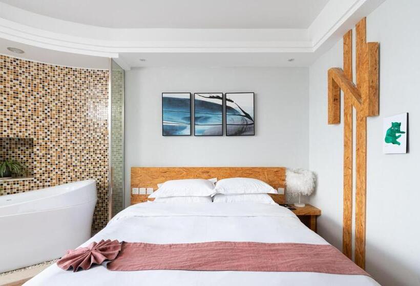 استودیو استاندارد با بالکن, Ning House Lake View Inn