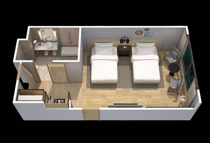 اتاق استاندارد با 2 تخت دوبل, Four Points By Sheraton Phuket Patong Beach Resort