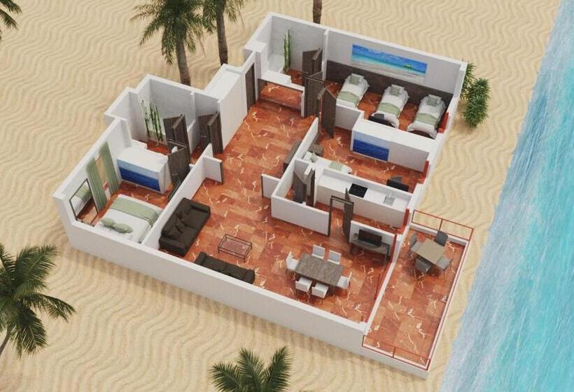 آپارتمان سوپریور 3 خوابه, Magic Tropical Splash