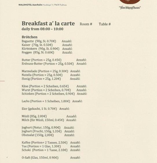 اتاق استاندارد, Waldhotel Auerhahn Hochkopfhaus