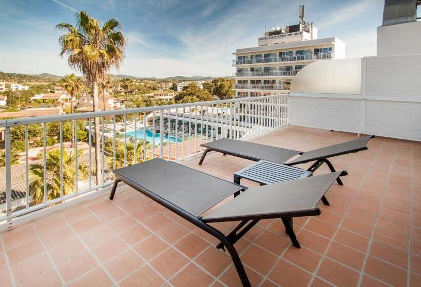 اتاق استاندارد با چشم‌انداز استخر, Catalonia del Mar - Adults Only