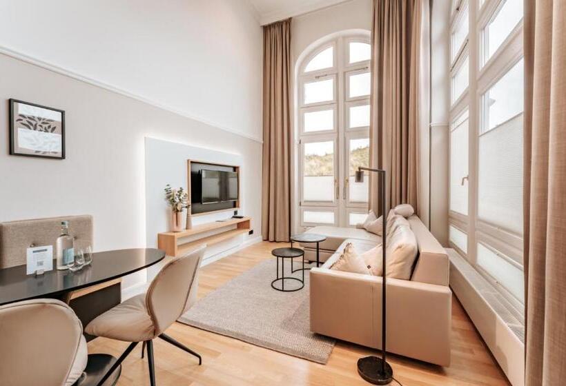 آپارتمان 1 خوابه با چشم‌انداز, Strandhotel Kurhaus Juist