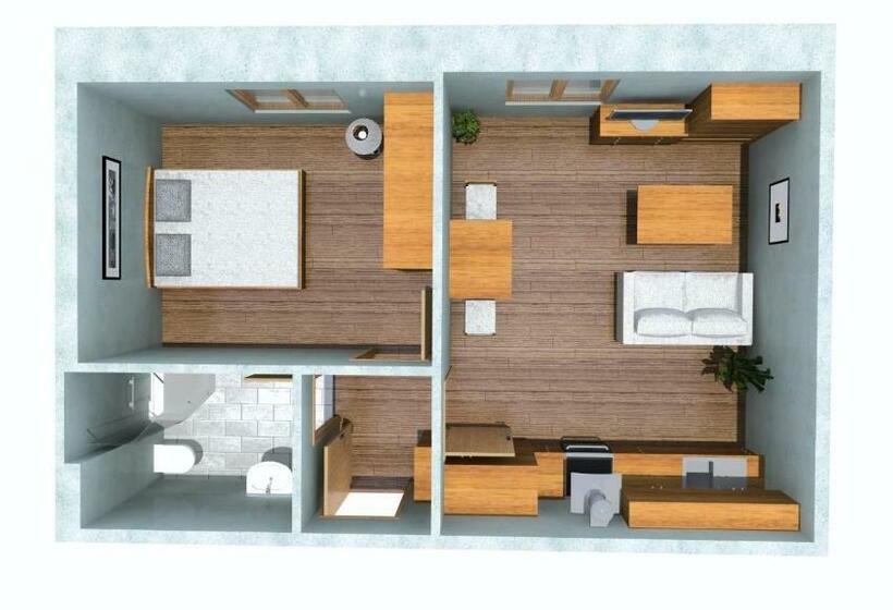 آپارتمان 1 خوابه, Apartmány Pod Jeřábem, šanov 67, červená Voda