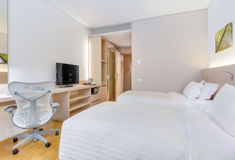 带2个双人床的标准工作室, Hilton Garden Inn Venice Mestre San Giuliano