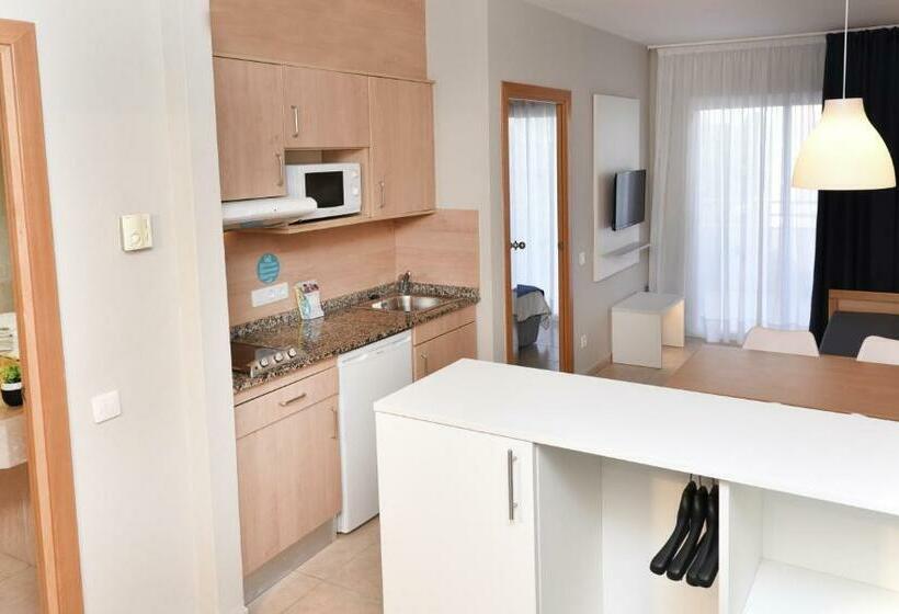 آپارتمان 1 خوابه با چشم‌انداز استخر, Aparthotel Sunclub Salou