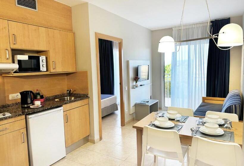 آپارتمان 1 خوابه با چشم‌انداز استخر, Aparthotel Sunclub Salou