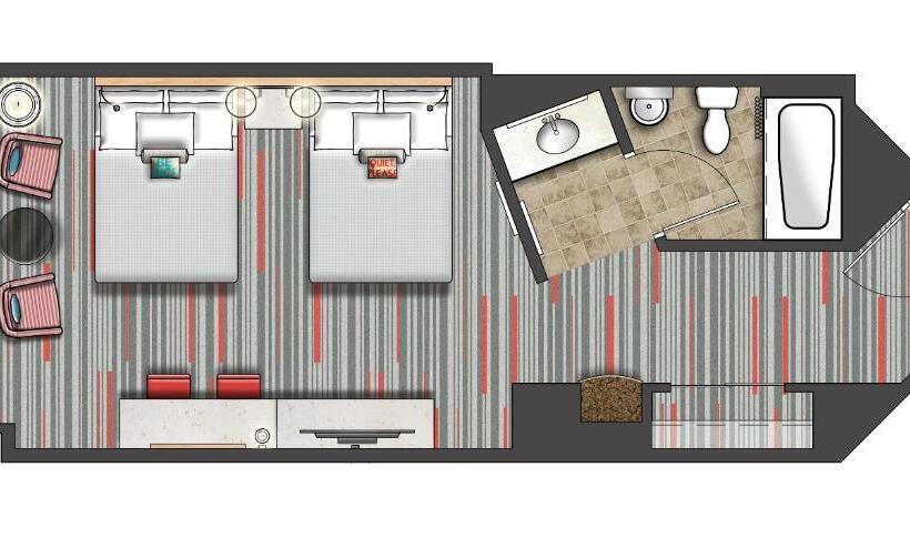 Habitación Estándar Cama Queen Adaptada para personas con movilidad reducida, Universal S Hard Rock ®