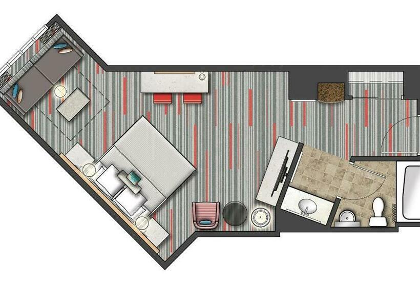 اتاق لوکس با تخت بزرگ, Universal S Hard Rock Hotel®