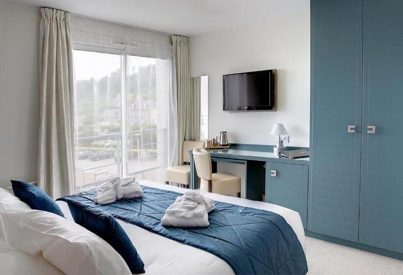 اتاق سوپریور با چشم‌انداز جانبی دریا, Best Western Plus Les Terrasses De Brehat
