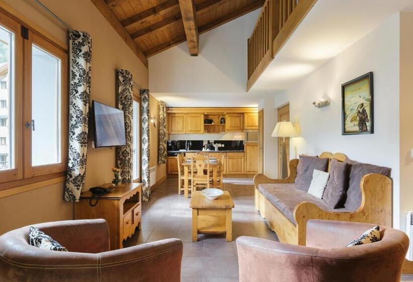 3 Bedroom Apartment, Residence And Spa Vallorcine Montblanc