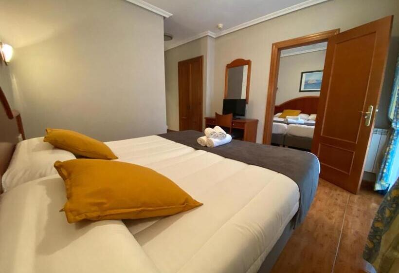 غرفة قياسية رباعية, Apartamentos Peña Santa