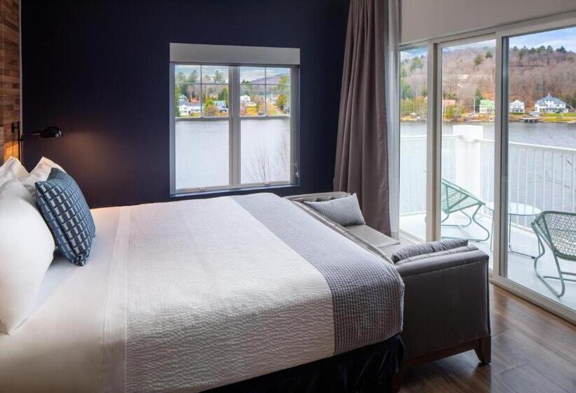 Suite Cama King, Saranac Waterfront Lodge