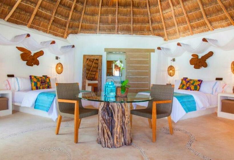 اتاق لوکس با چشم‌انداز دریا, Mahekal Beach Front Resort & Spa