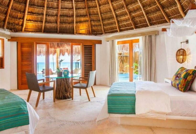 اتاق لوکس با چشم‌انداز دریا, Mahekal Beach Front Resort & Spa