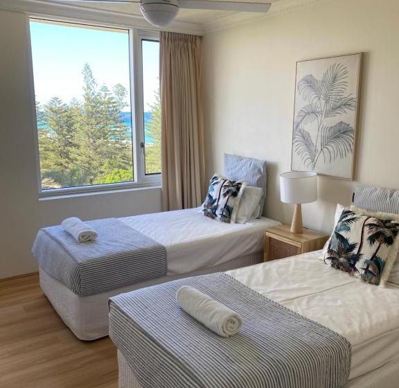 آپارتمان 2 خوابه با چشم‌انداز دریا, Oceania On Burleigh Beach