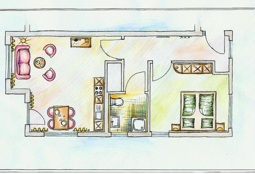 آپارتمان 1 خوابه, Alm Appartements Ehemals Birkenhof