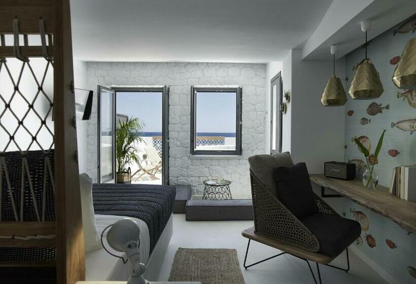 اتاق لوکس با چشم‌انداز دریا, Afroditi Venus Beach Resort