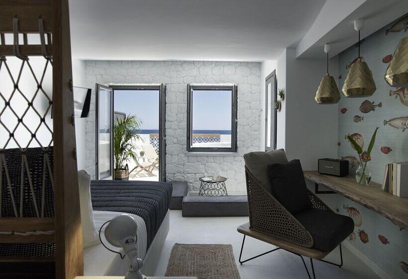 اتاق لوکس با چشم‌انداز دریا, Afroditi Venus Beach Resort