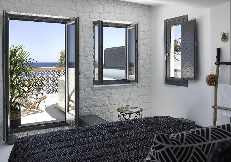اتاق لوکس با چشم‌انداز دریا, Afroditi Venus Beach Resort