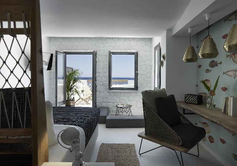 اتاق لوکس با چشم‌انداز دریا, Afroditi Venus Beach Resort